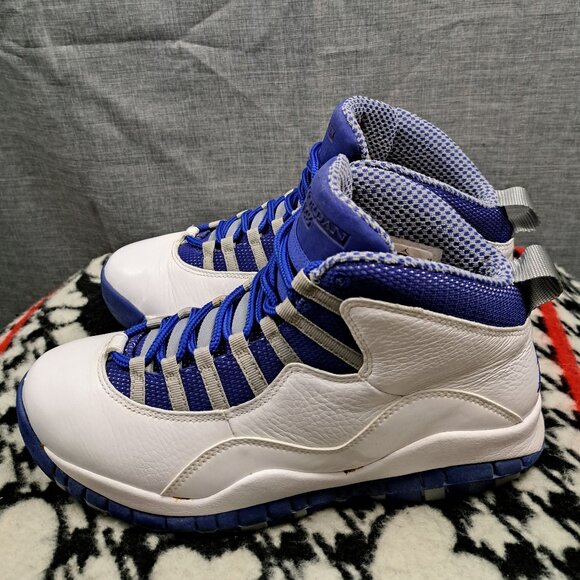 Size 9 Nike Air Jordan 10 Retro TXT Old Royal Men 487214-107